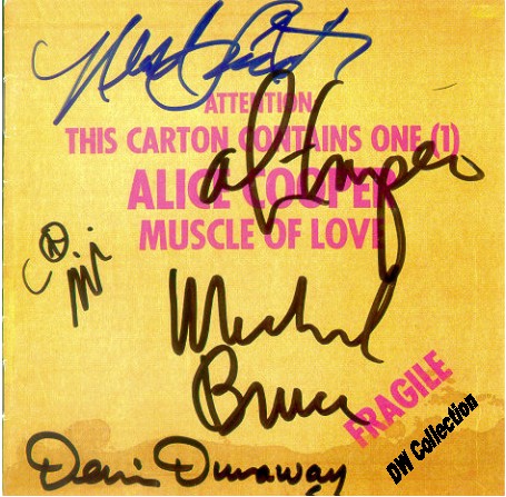 Signed Muscle of Love CD Alice Cooper