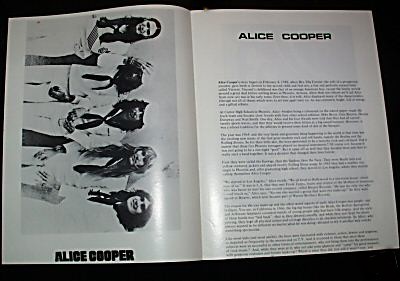 Alice Cooper Show Souvenir insde