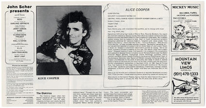 Alice Cooper at the Capitol Theatre 1981