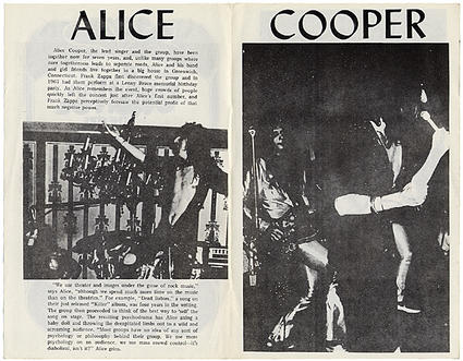 Alice Cooper Capitol Theatre 1972 insde